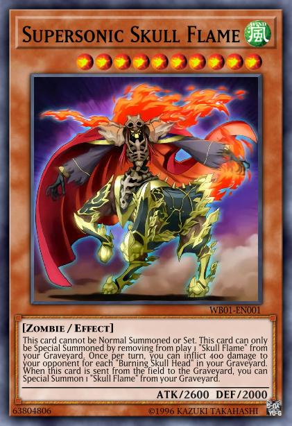 Supersonic Skull Flame Card Image