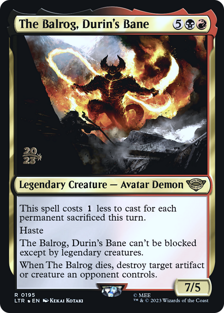 The Balrog, Durin's Bane Card Image