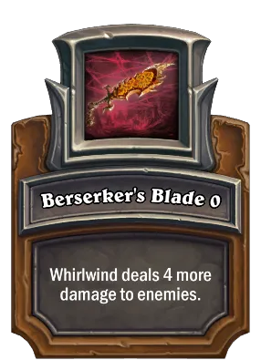 Berserker's Blade {0} Card Image