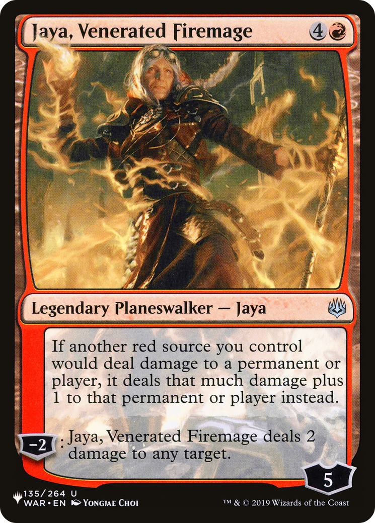 Jaya, Venerated Firemage Card Image