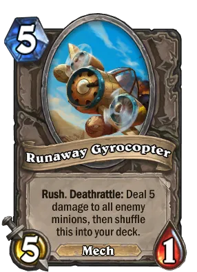 Runaway Gyrocopter Card Image