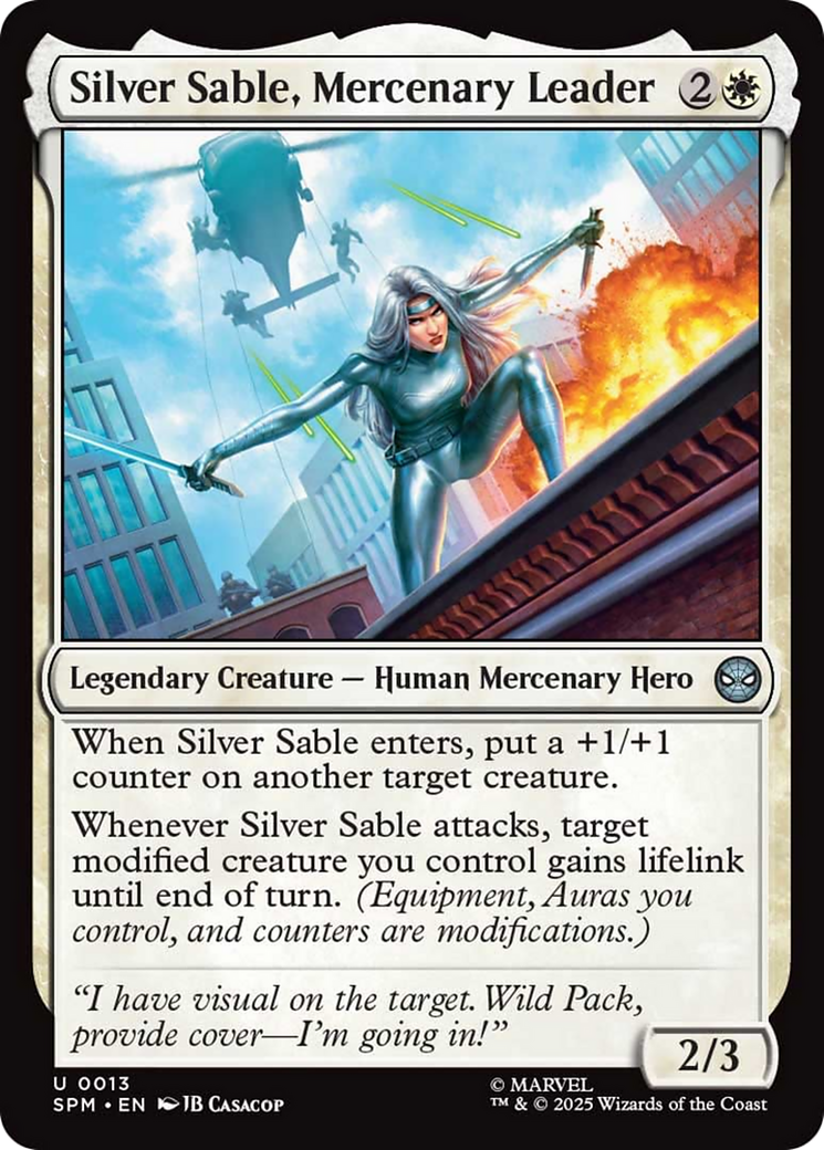 Silver Sable, Mercenary Leader Card Image