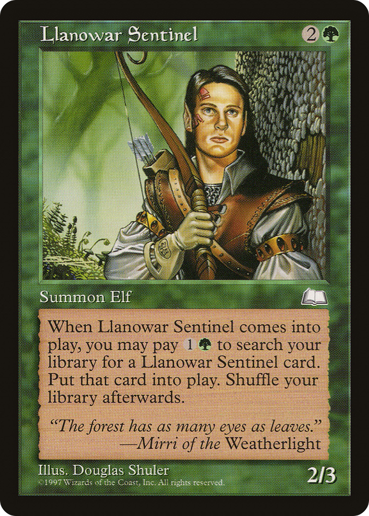 Llanowar Sentinel Card Image