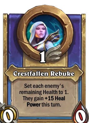 Crestfallen Rebuke Card Image