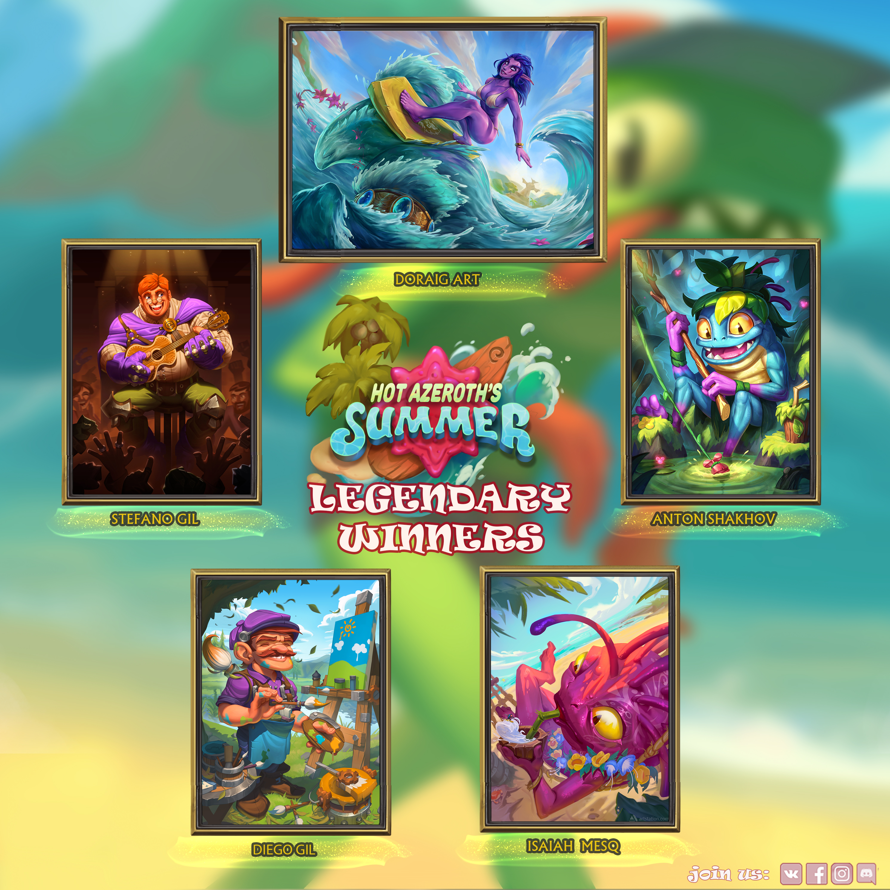 Legendary Winners, #15 FanArt Brawl, Hot Azeroth's Summer
