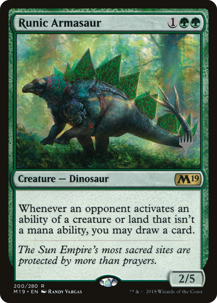 Runic Armasaur Card Image