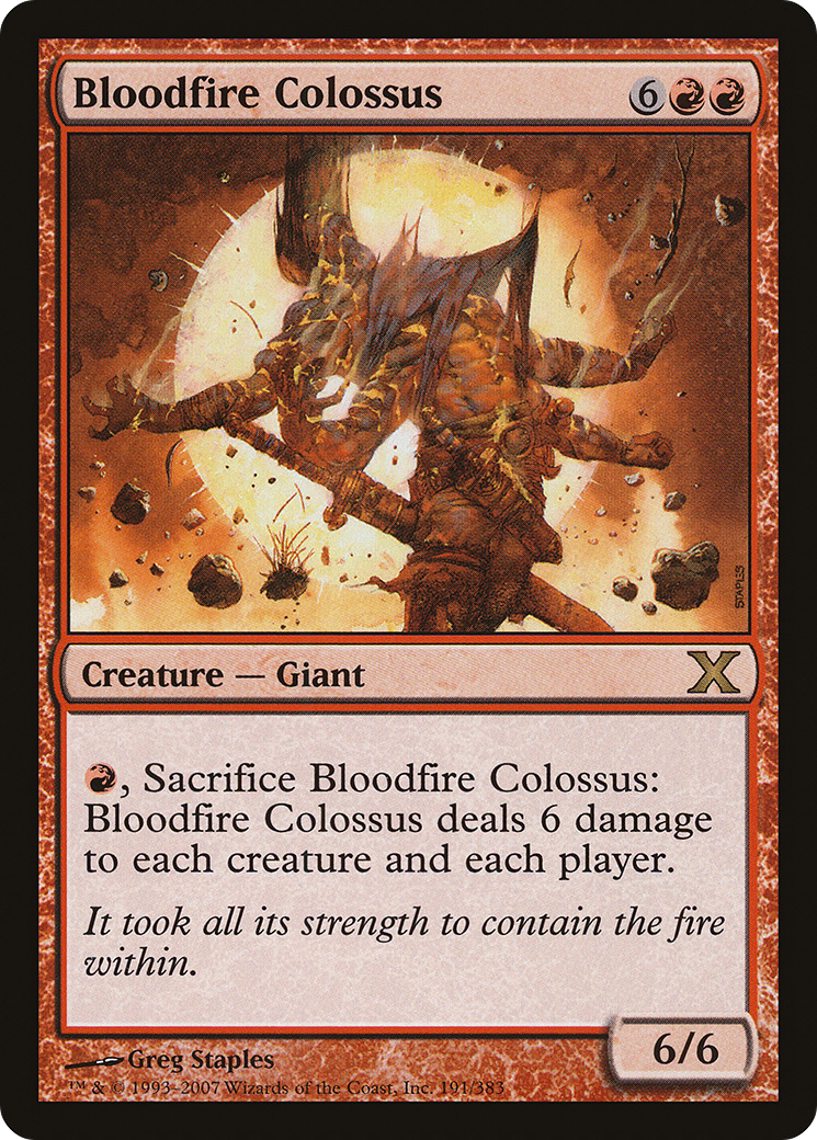 Bloodfire Colossus Card Image