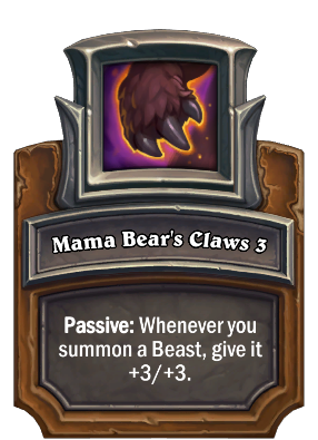 Mama Bear's Claws 3 Card Image