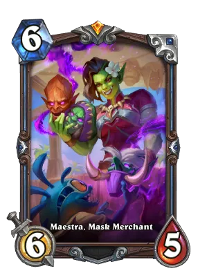 Maestra, Mask Merchant Signature Card Image