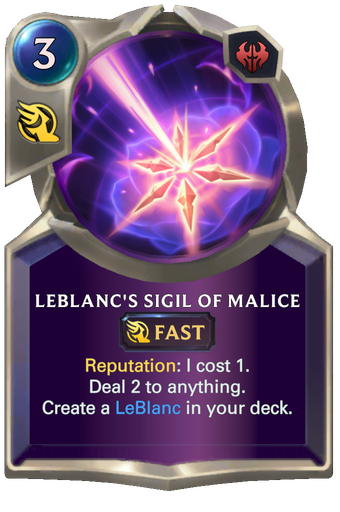 LeBlanc's Sigil of Malice Card Image