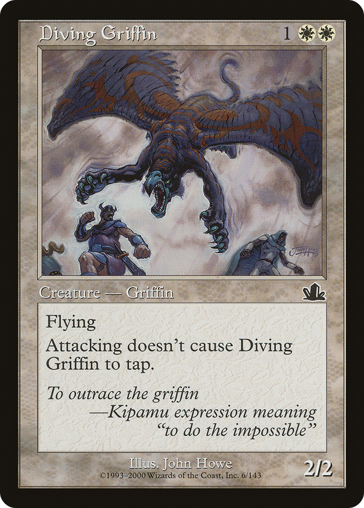 Diving Griffin Card Image