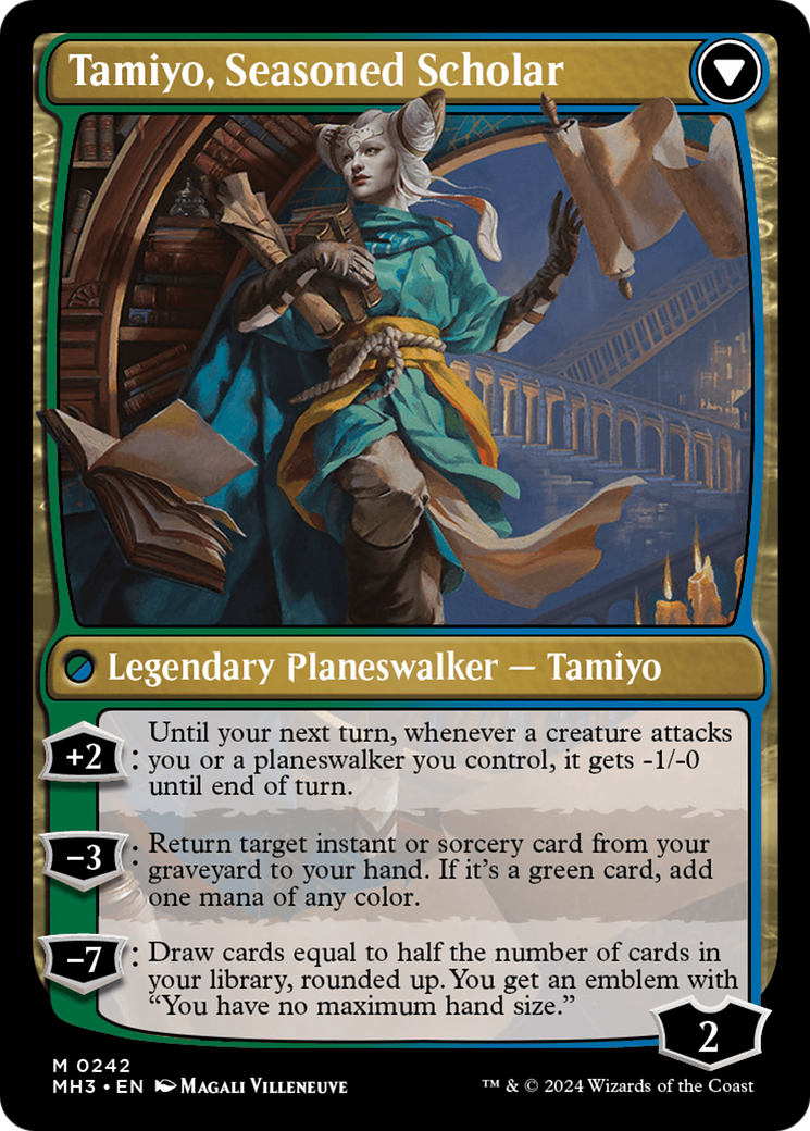 Tamiyo, Inquisitive Student // Tamiyo, Seasoned Scholar Card Image