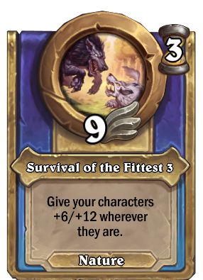 Survival of the Fittest 3 Card Image
