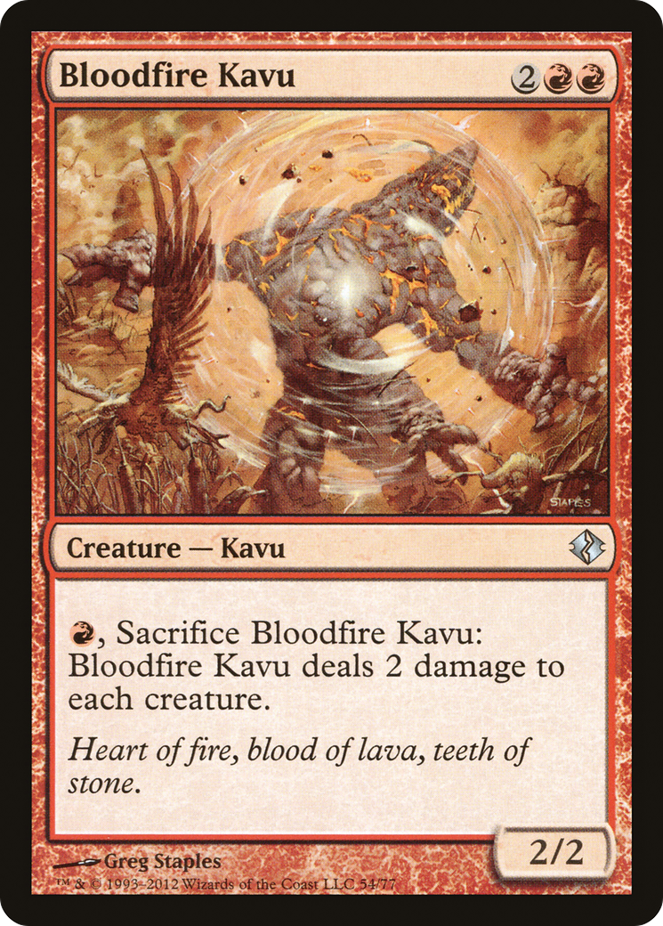 Bloodfire Kavu Card Image