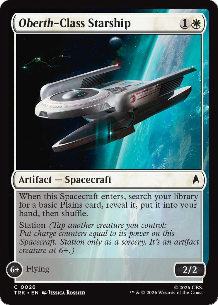 Oberth-Class Starship Magic: The Gathering card
