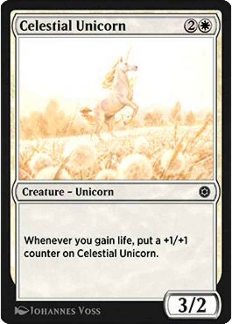 Celestial Unicorn Card Image