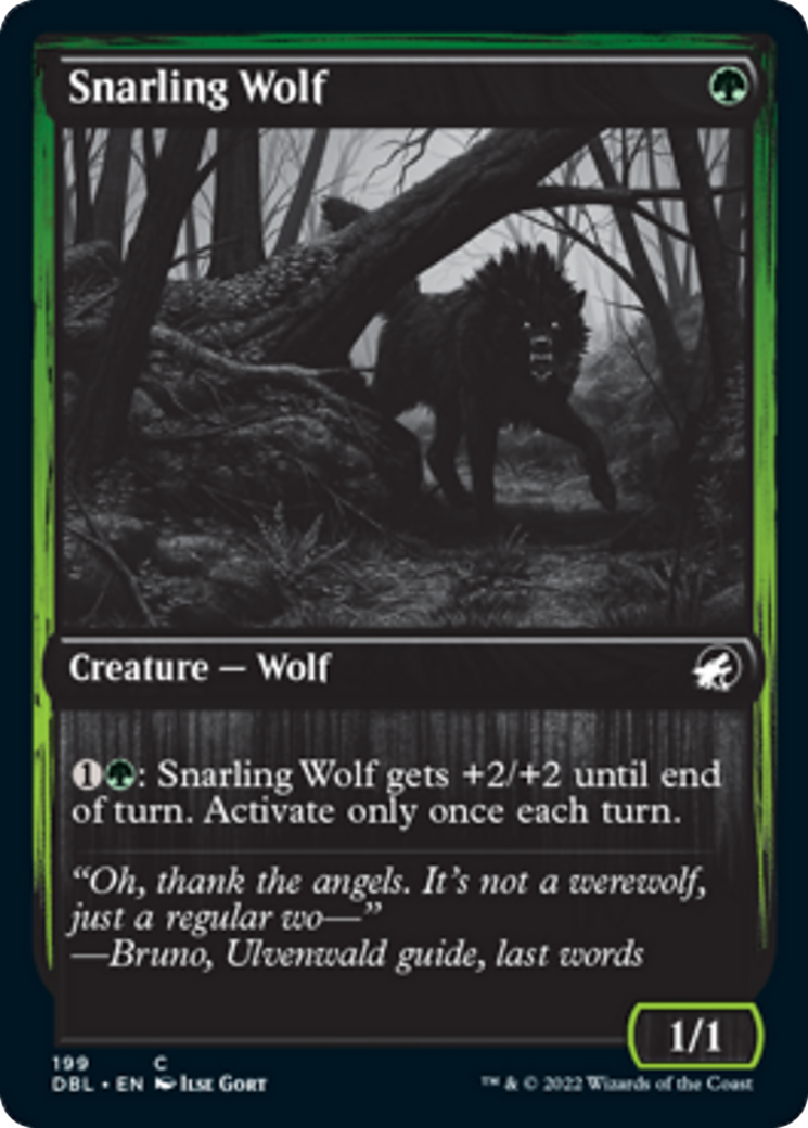Snarling Wolf Card Image