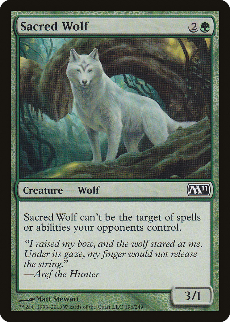 Sacred Wolf Card Image
