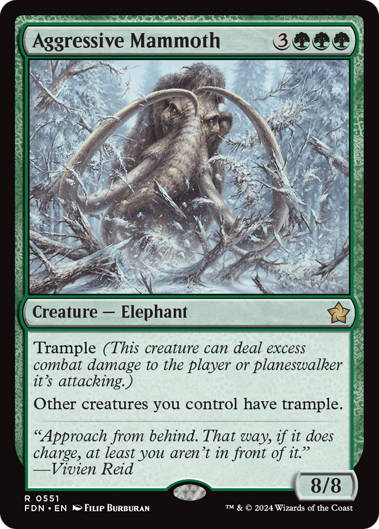 Aggressive Mammoth Card Image