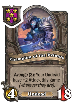 Champion of the Primus Card Image