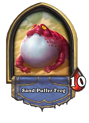 Sand Puffer Frog Card Image