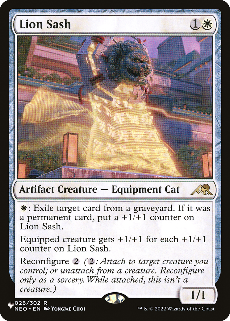 Lion Sash Card Image