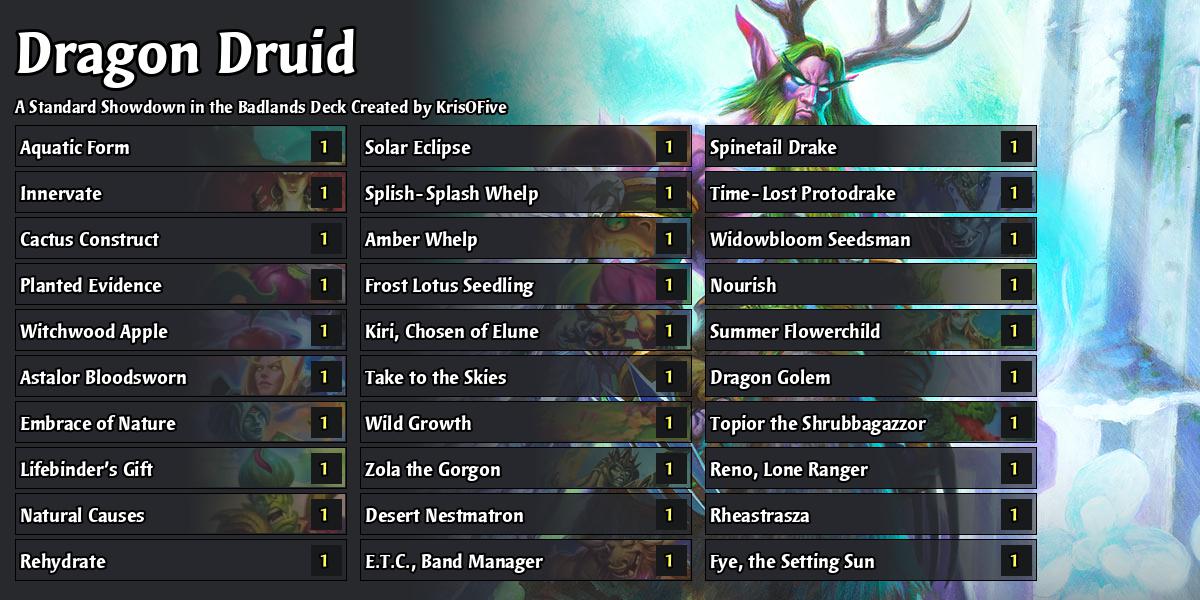 Hearthstone Showdown in the Badlands decks and deck codes