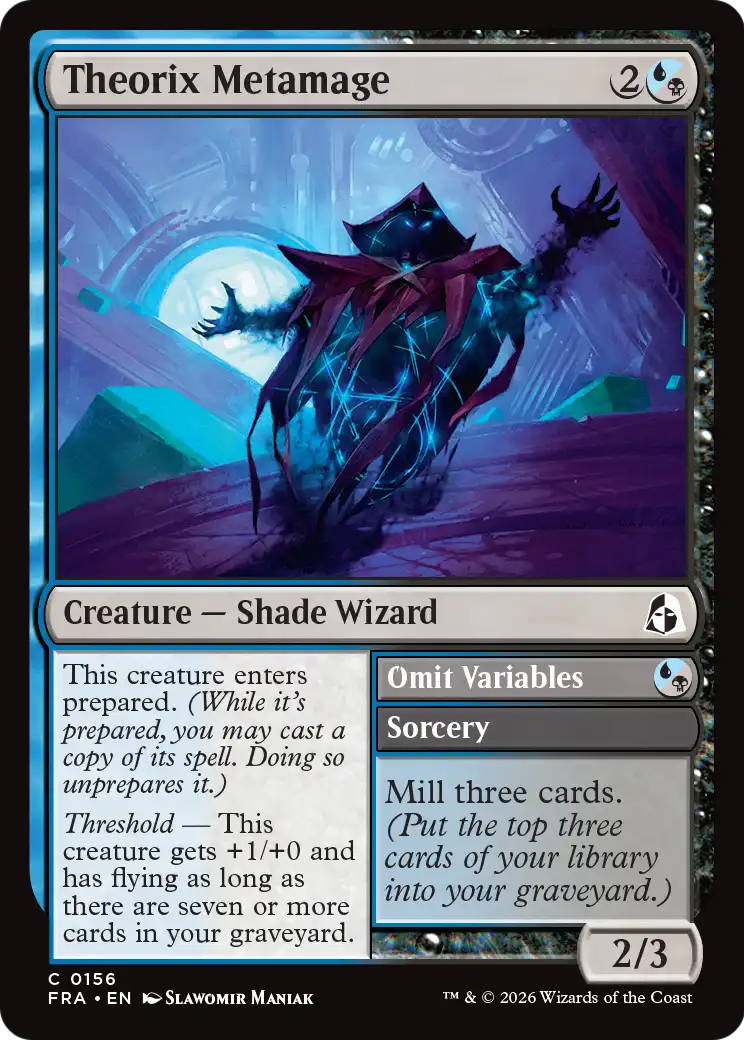 Omit Variables Magic: The Gathering card