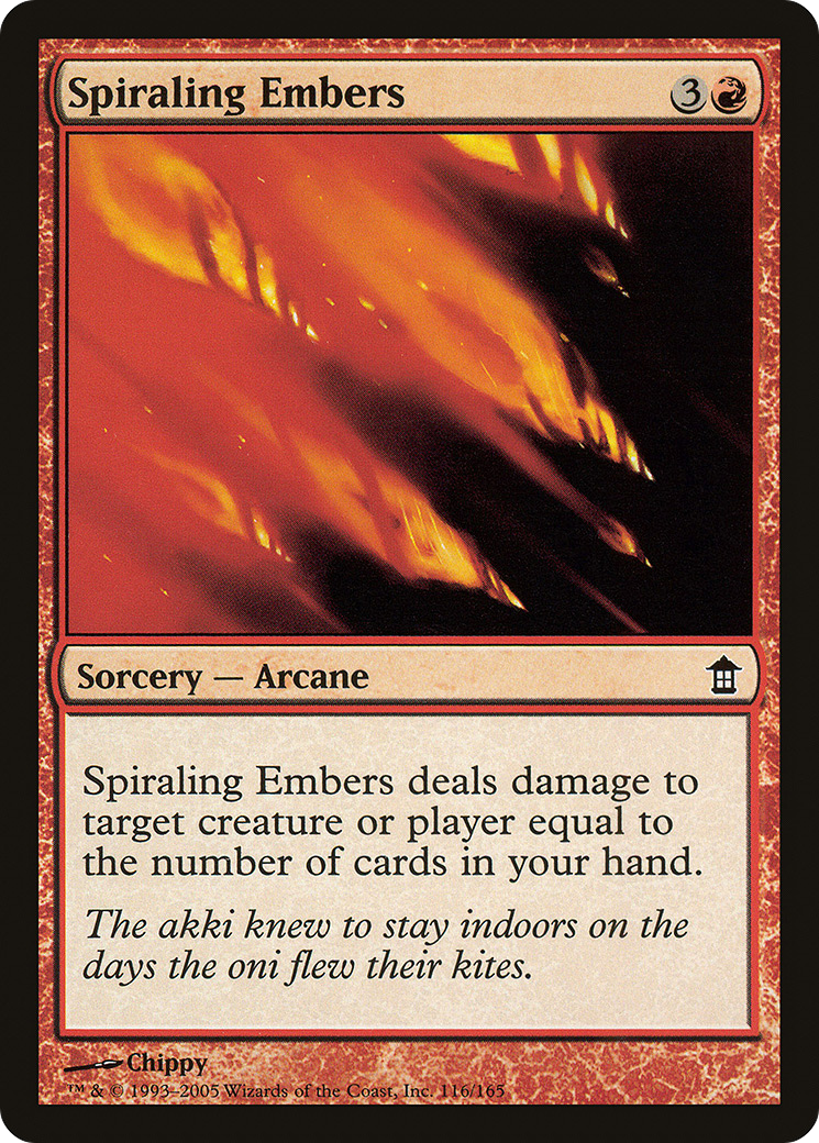 Spiraling Embers Card Image