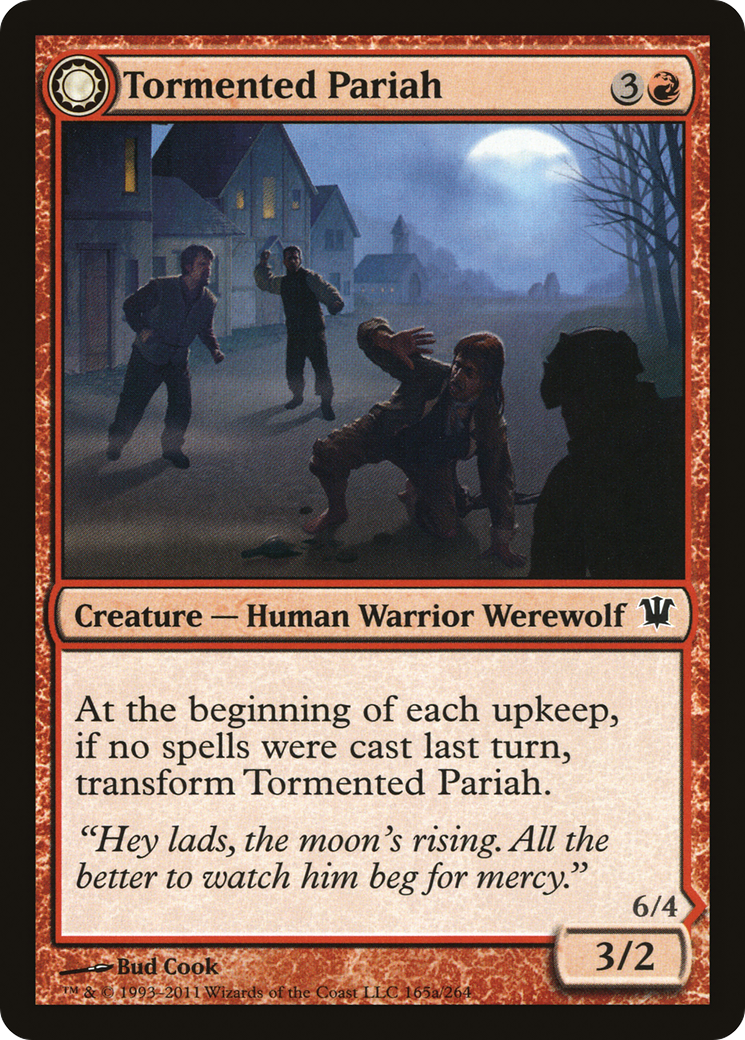 Tormented Pariah // Rampaging Werewolf Card Image