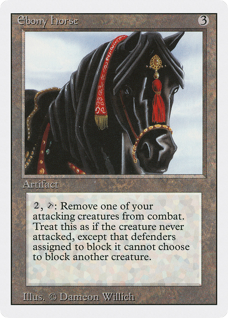 Ebony Horse Card Image