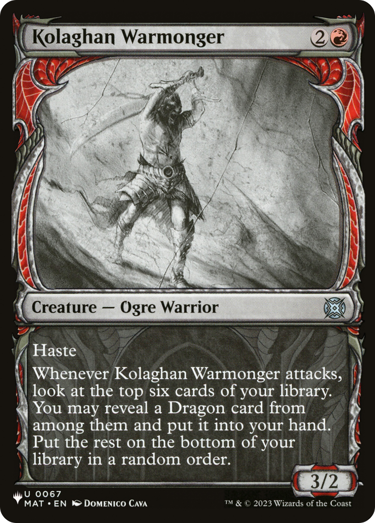 Kolaghan Warmonger Card Image