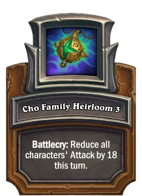 Cho Family Heirloom 3 Card Image