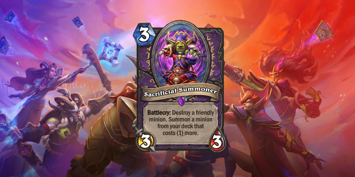 Sacrificial Summoner is a New Warlock Card Revealed by Blizzard for Fractured in Alterac Valley