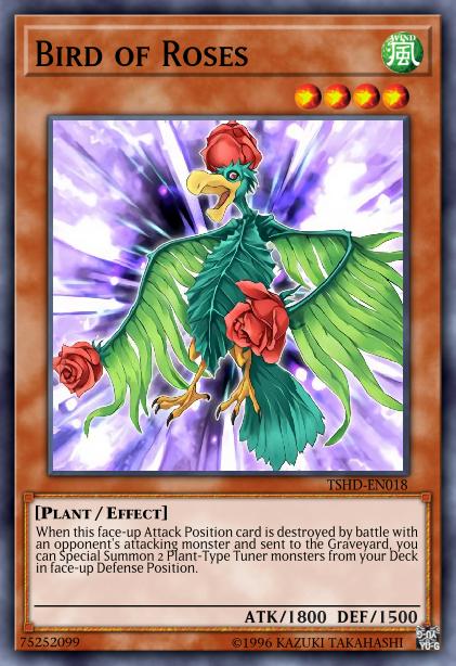 Bird of Roses Card Image