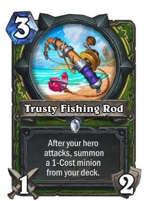 Trusty Fishing Rod Card Image