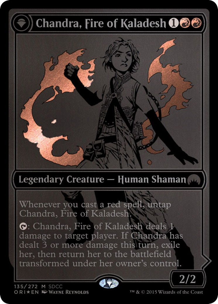 Chandra, Fire of Kaladesh // Chandra, Roaring Flame Card Image