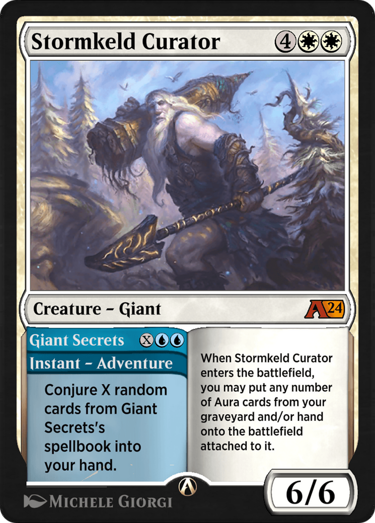 Stormkeld Curator // Giant Secrets Card Image