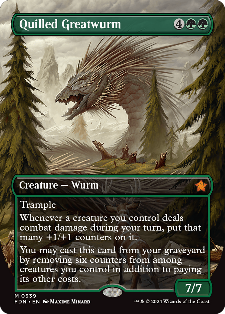 Quilled Greatwurm Card Image