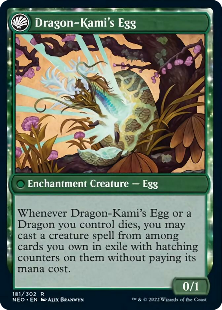 The Dragon-Kami Reborn // Dragon-Kami's Egg Card Image