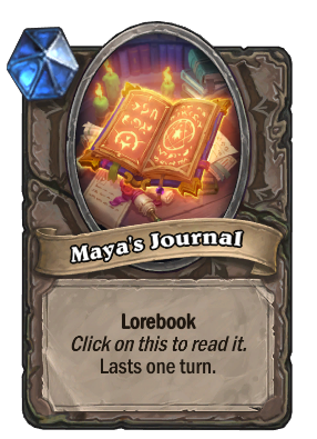 Maya's Journal Card Image