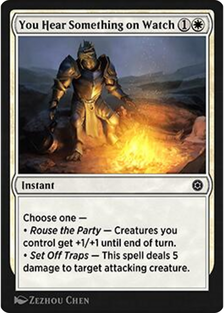 You Hear Something on Watch Card Image