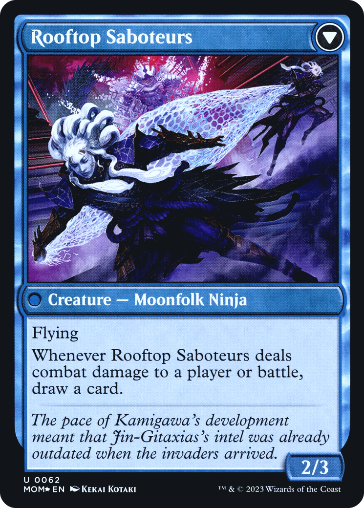 Invasion of Kamigawa // Rooftop Saboteurs Card Image