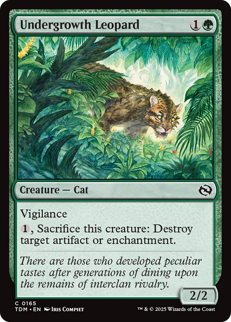 Undergrowth Leopard Card Image