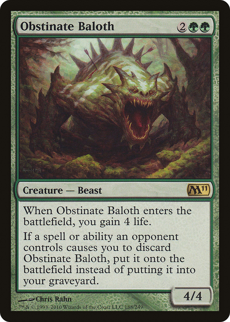 Obstinate Baloth Card Image