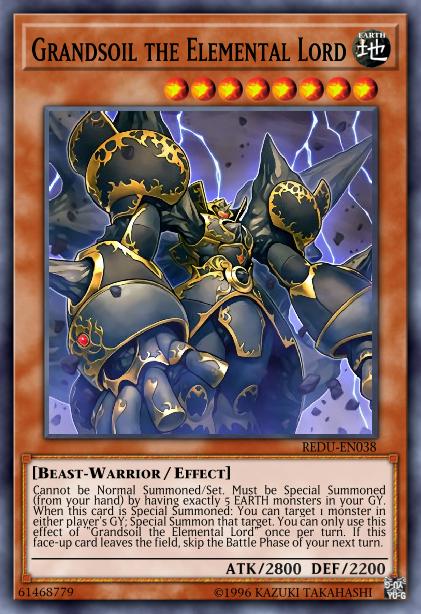Grandsoil the Elemental Lord Card Image