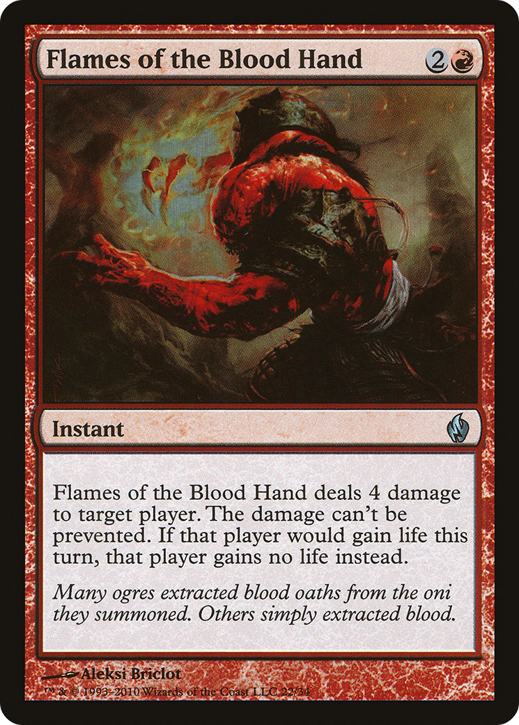 Flames of the Blood Hand Card Image