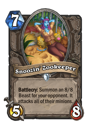Snoozin' Zookeeper Card Image
