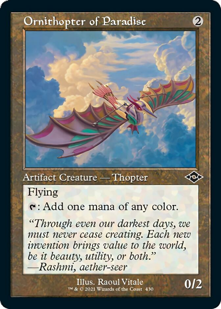 Ornithopter of Paradise Card Image