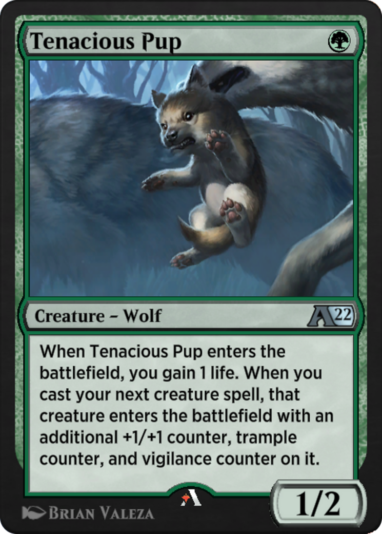 Tenacious Pup Card Image